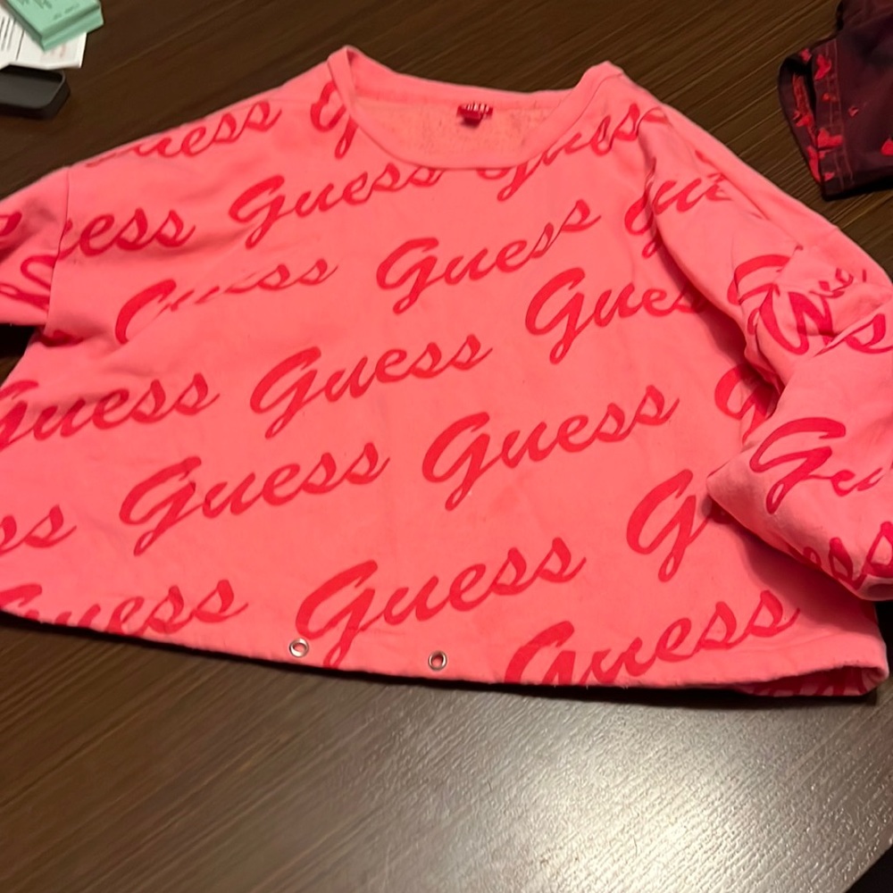 Pink sweat shirt